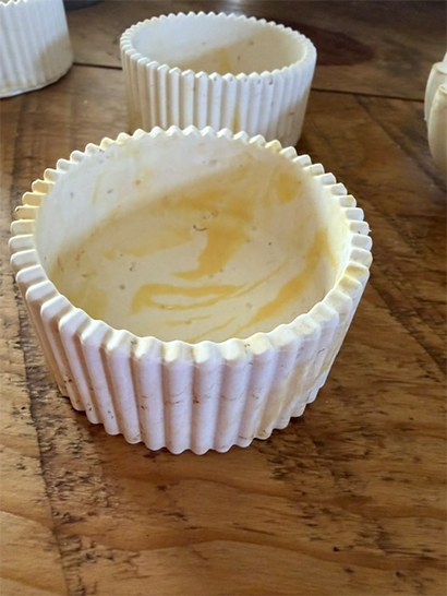 Small Flower Candle Base
